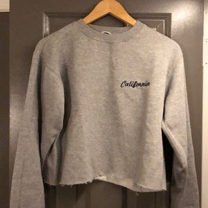 Crop California Logo Sweatshirt